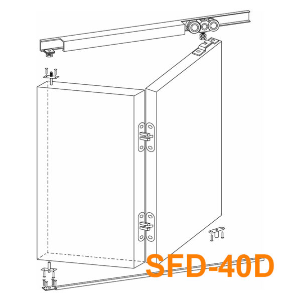Phụ kiện cửa trượt xếp gấp SFD-40D - Hình ảnh 2